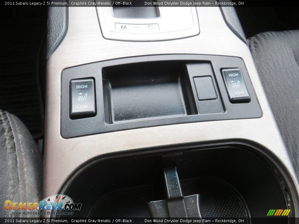 2011 Subaru Legacy 2.5i Premium Graphite Gray Metallic / Off-Black Photo #28