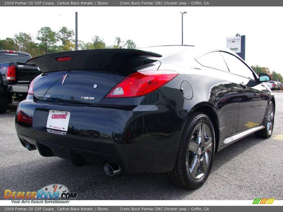 2009 Pontiac G6 GXP Coupe Carbon Black Metallic / Ebony Photo #6