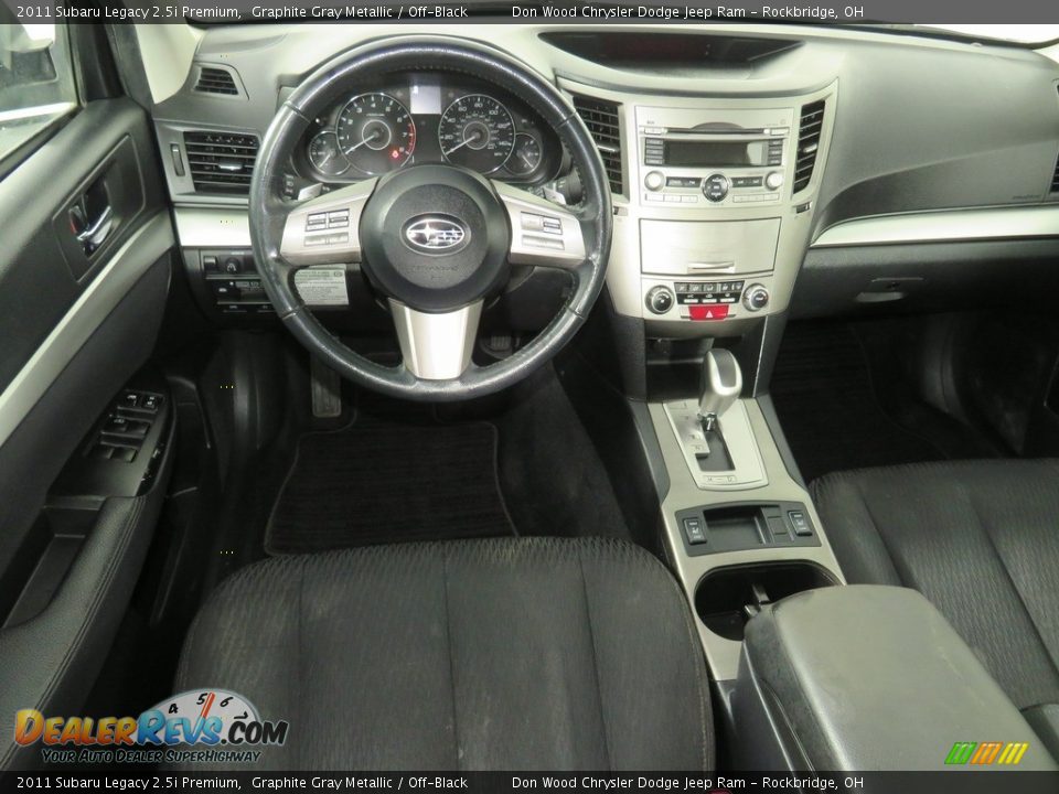 2011 Subaru Legacy 2.5i Premium Graphite Gray Metallic / Off-Black Photo #33