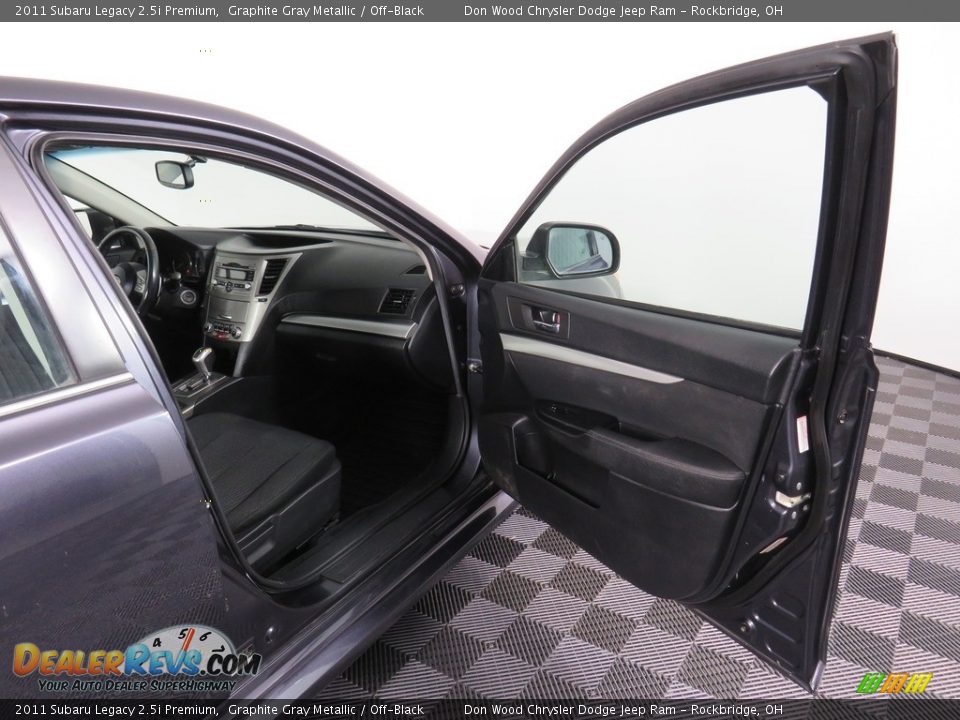 2011 Subaru Legacy 2.5i Premium Graphite Gray Metallic / Off-Black Photo #36