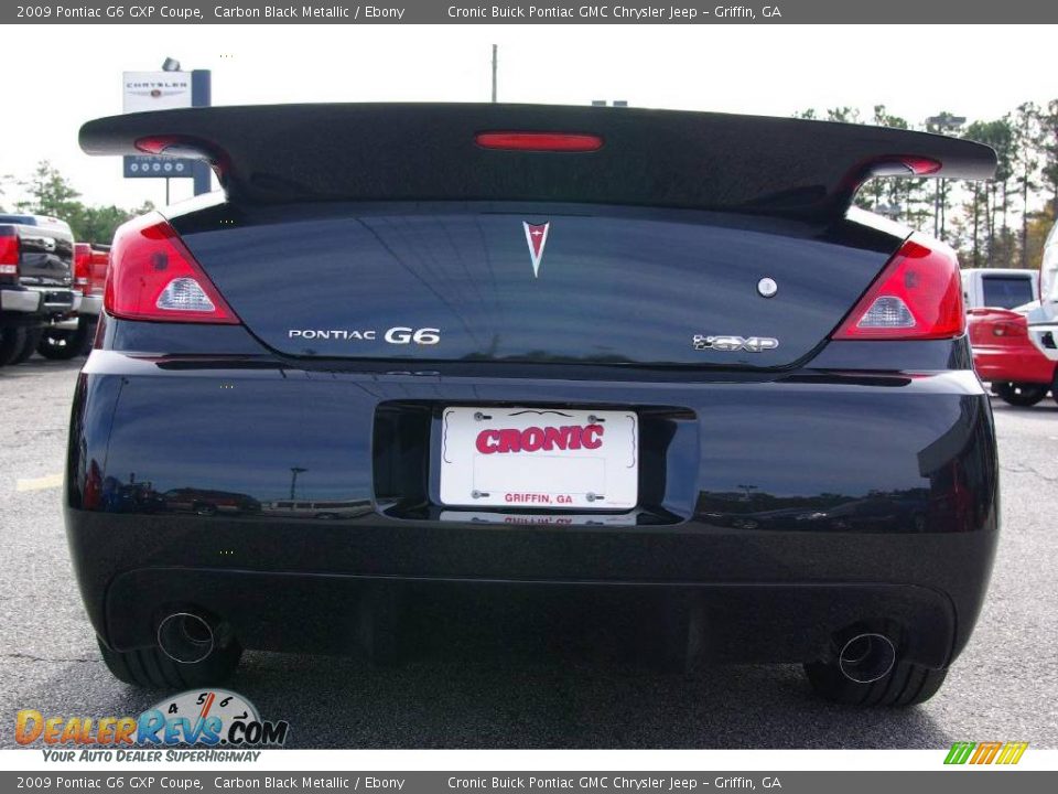 2009 Pontiac G6 GXP Coupe Carbon Black Metallic / Ebony Photo #7