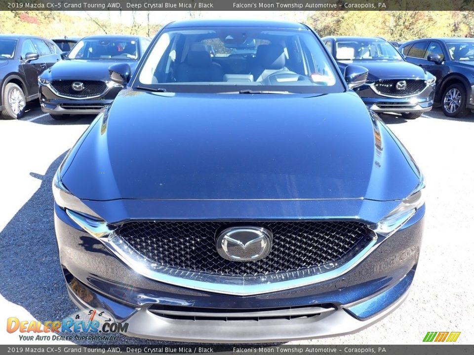 2019 Mazda CX-5 Grand Touring AWD Deep Crystal Blue Mica / Black Photo #4