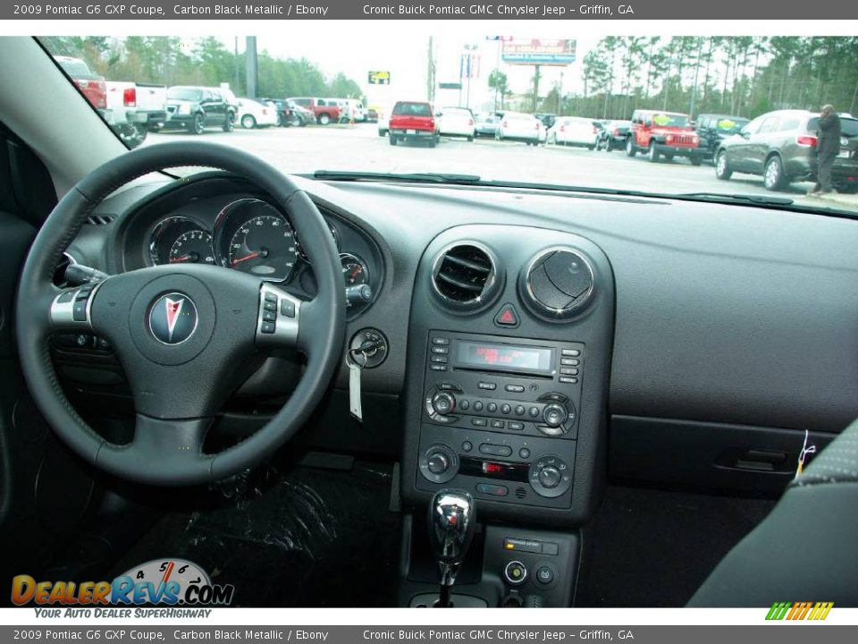 2009 Pontiac G6 GXP Coupe Carbon Black Metallic / Ebony Photo #15