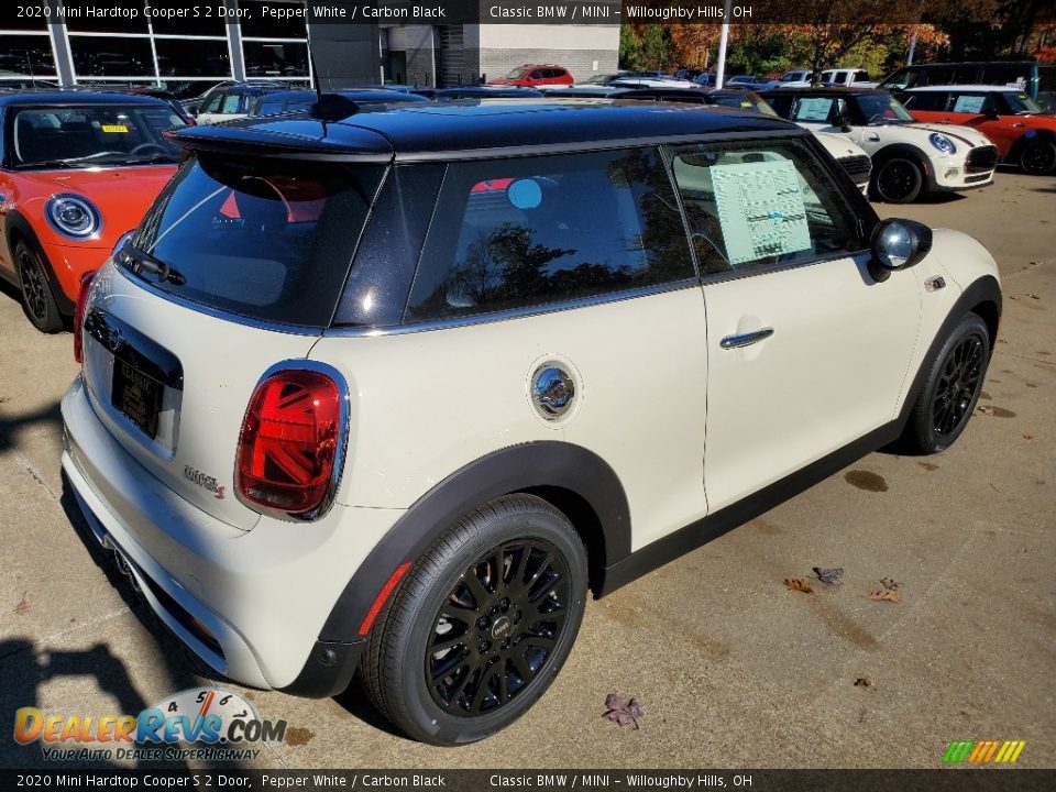 2020 Mini Hardtop Cooper S 2 Door Pepper White / Carbon Black Photo #2