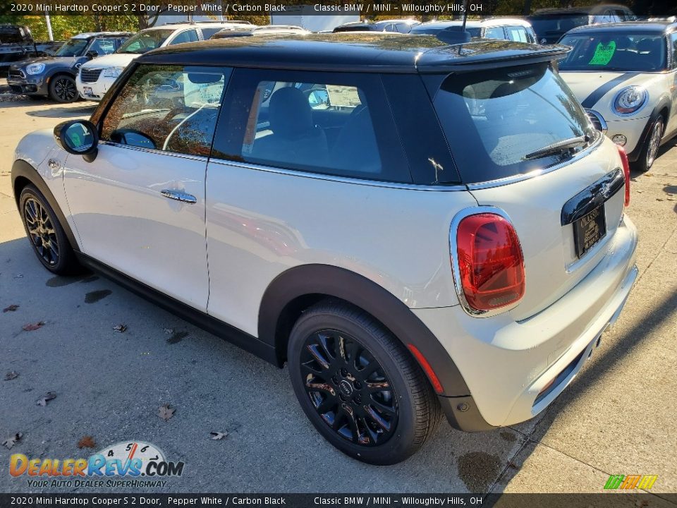 2020 Mini Hardtop Cooper S 2 Door Pepper White / Carbon Black Photo #3