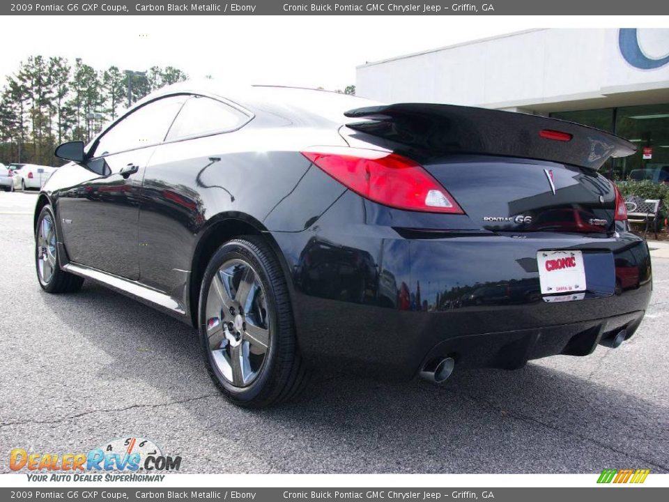 2009 Pontiac G6 GXP Coupe Carbon Black Metallic / Ebony Photo #8