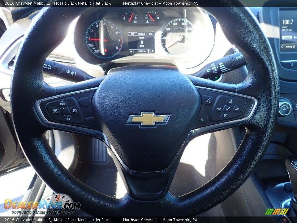 2016 Chevrolet Malibu LS Mosaic Black Metallic / Jet Black Photo #25
