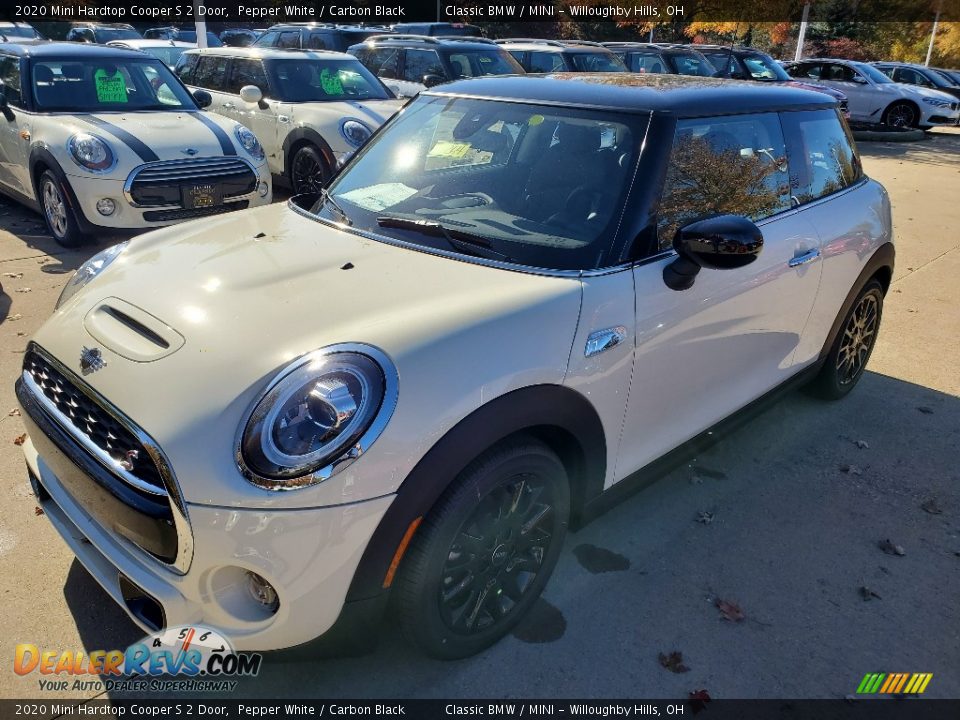 2020 Mini Hardtop Cooper S 2 Door Pepper White / Carbon Black Photo #4