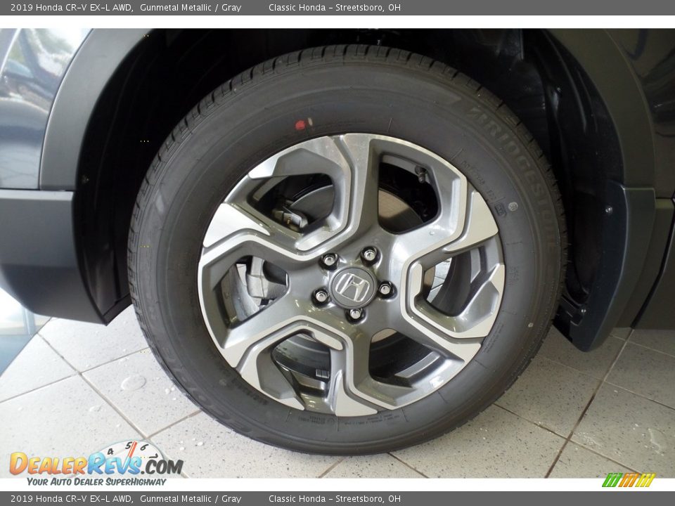 2019 Honda CR-V EX-L AWD Gunmetal Metallic / Gray Photo #15