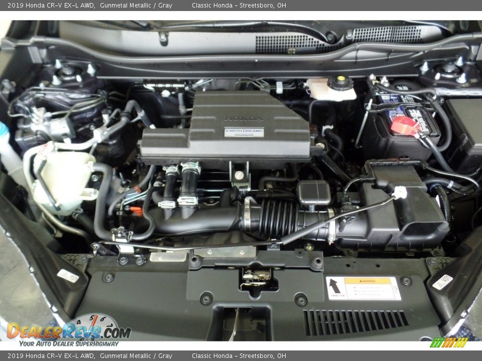 2019 Honda CR-V EX-L AWD Gunmetal Metallic / Gray Photo #16