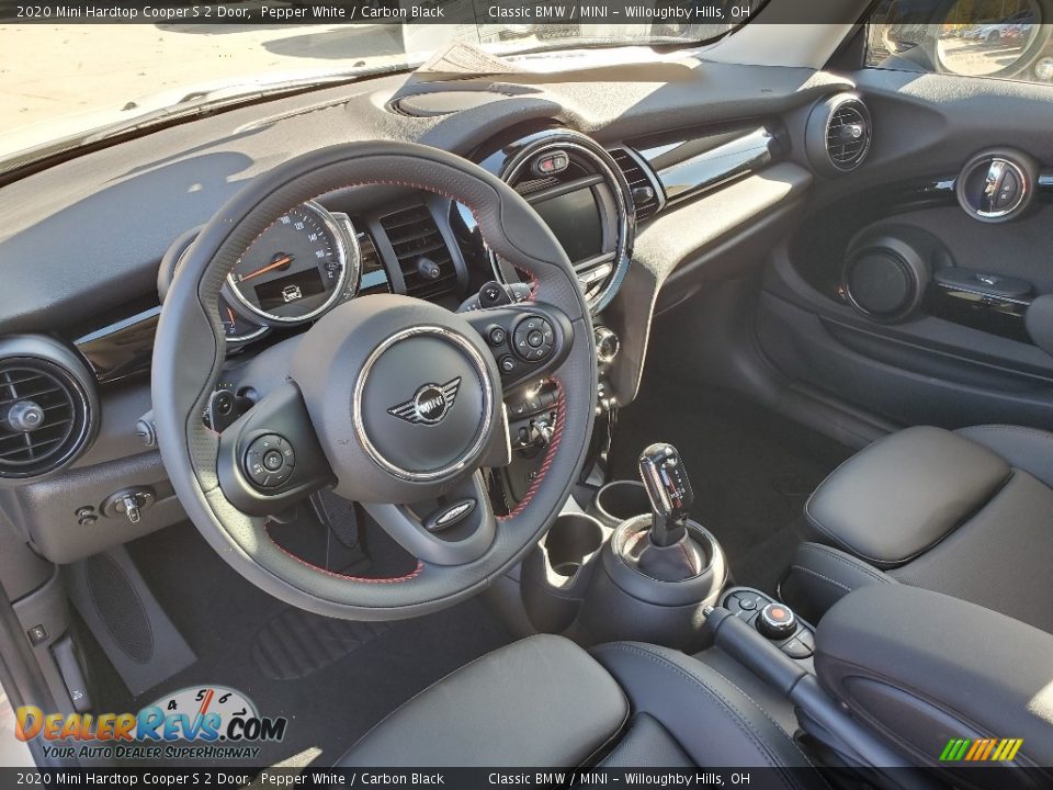 2020 Mini Hardtop Cooper S 2 Door Pepper White / Carbon Black Photo #6
