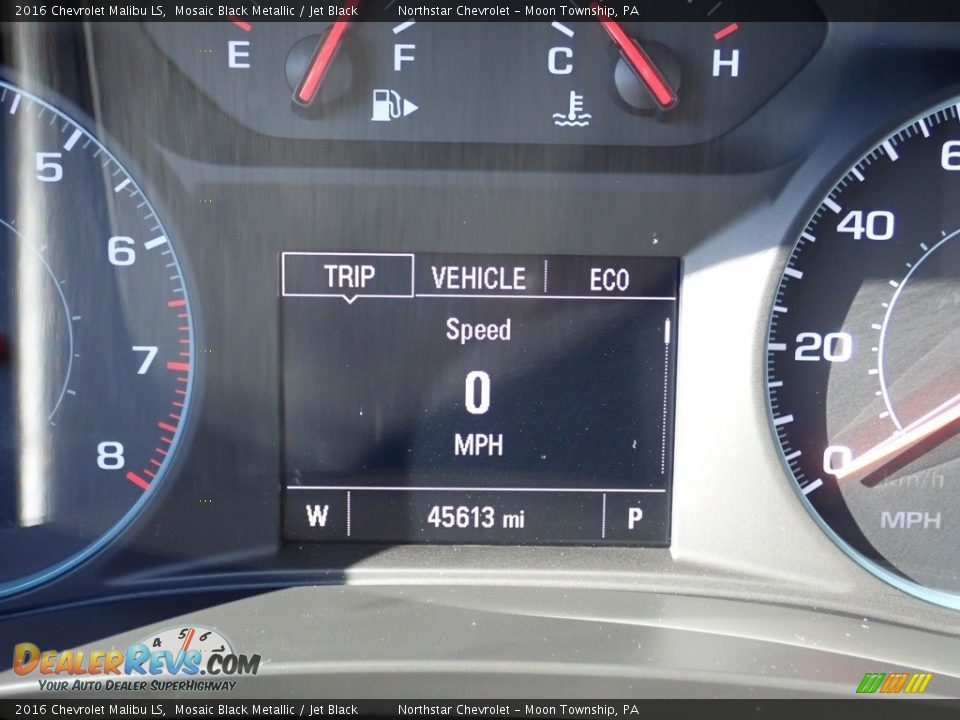 2016 Chevrolet Malibu LS Mosaic Black Metallic / Jet Black Photo #29