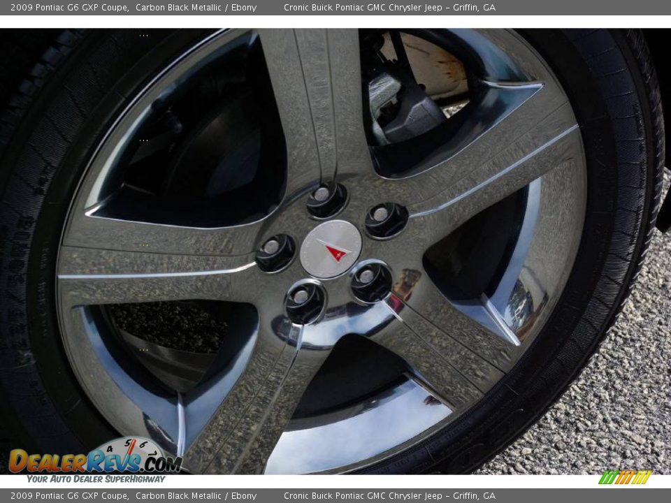 2009 Pontiac G6 GXP Coupe Carbon Black Metallic / Ebony Photo #9