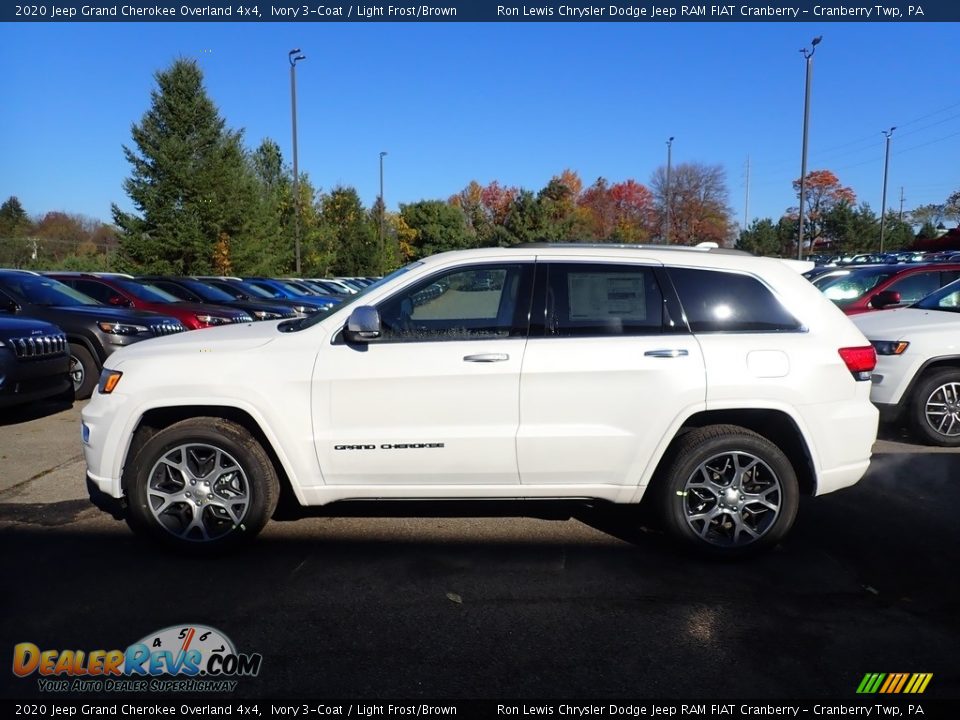 2020 Jeep Grand Cherokee Overland 4x4 Ivory 3-Coat / Light Frost/Brown Photo #2