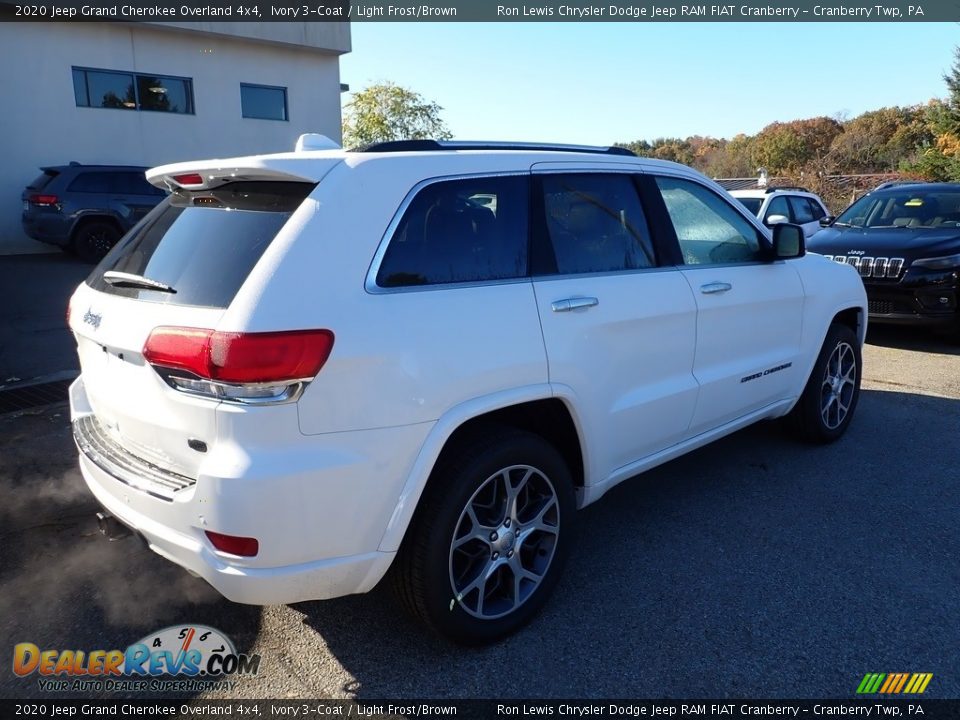 2020 Jeep Grand Cherokee Overland 4x4 Ivory 3-Coat / Light Frost/Brown Photo #5