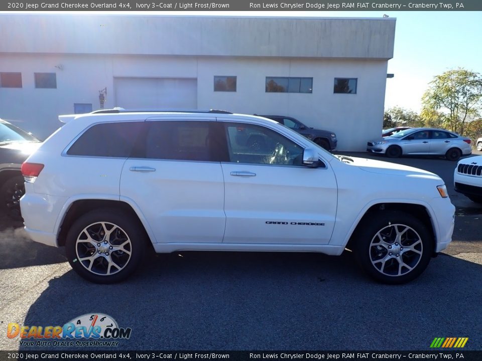 2020 Jeep Grand Cherokee Overland 4x4 Ivory 3-Coat / Light Frost/Brown Photo #6
