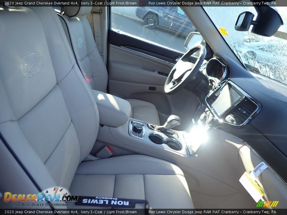 2020 Jeep Grand Cherokee Overland 4x4 Ivory 3-Coat / Light Frost/Brown Photo #9