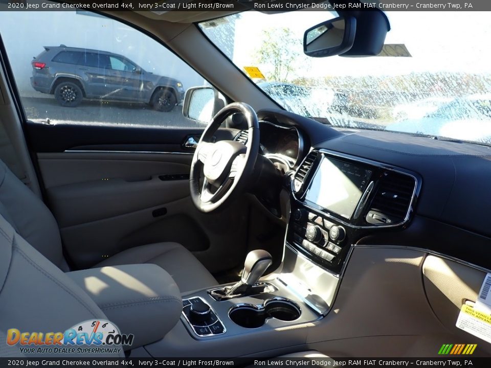 2020 Jeep Grand Cherokee Overland 4x4 Ivory 3-Coat / Light Frost/Brown Photo #10