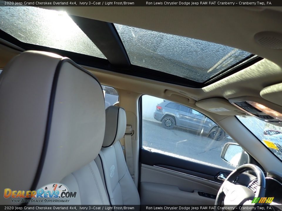 2020 Jeep Grand Cherokee Overland 4x4 Ivory 3-Coat / Light Frost/Brown Photo #11