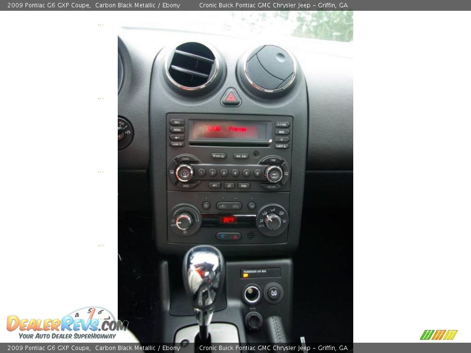 2009 Pontiac G6 GXP Coupe Carbon Black Metallic / Ebony Photo #18