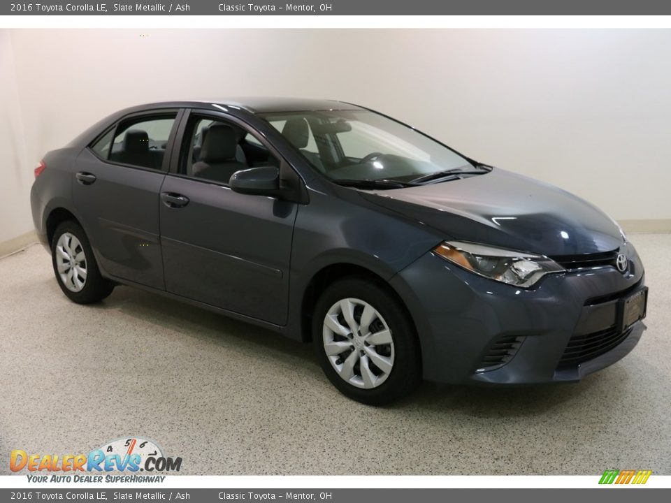 2016 Toyota Corolla LE Slate Metallic / Ash Photo #1