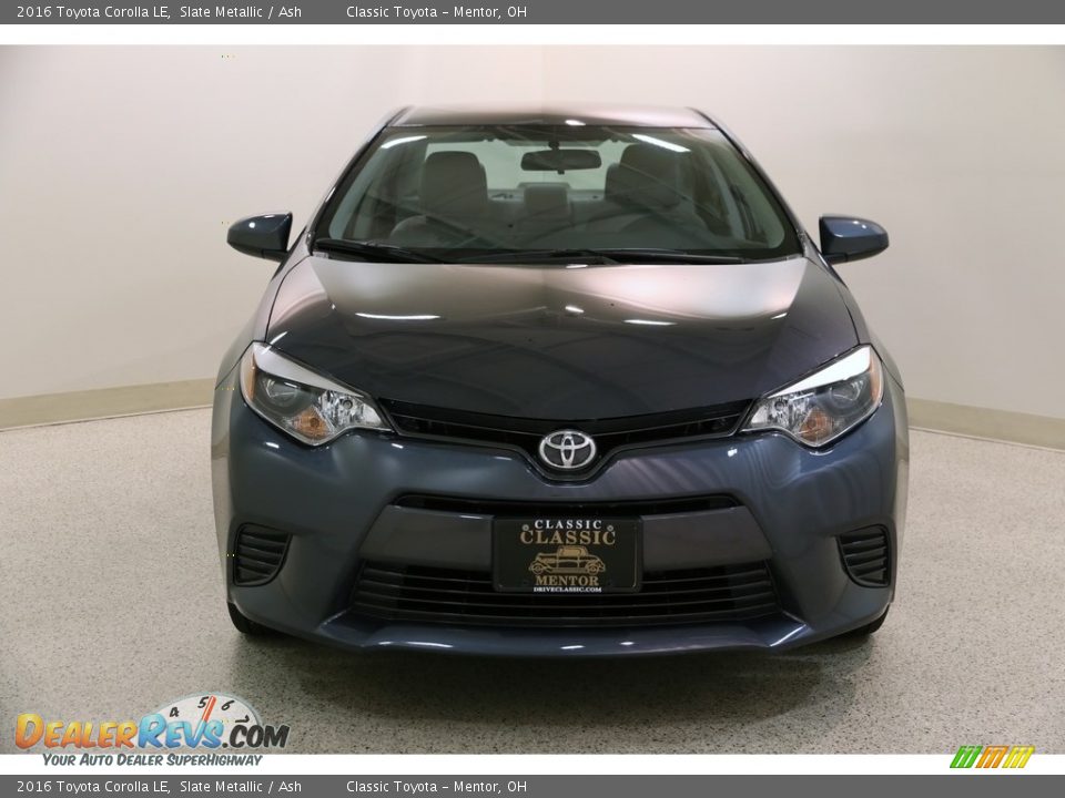 2016 Toyota Corolla LE Slate Metallic / Ash Photo #2
