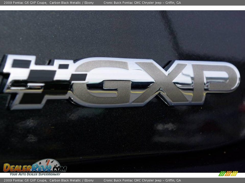 2009 Pontiac G6 GXP Coupe Carbon Black Metallic / Ebony Photo #11