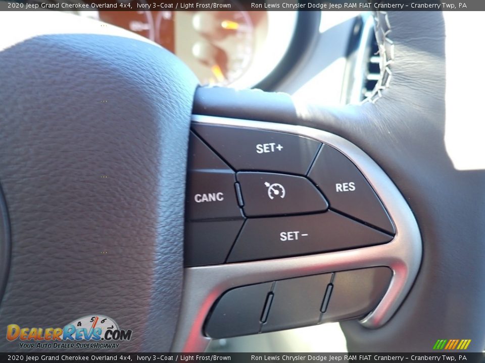 2020 Jeep Grand Cherokee Overland 4x4 Ivory 3-Coat / Light Frost/Brown Photo #19