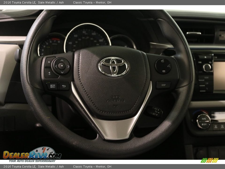 2016 Toyota Corolla LE Slate Metallic / Ash Photo #7