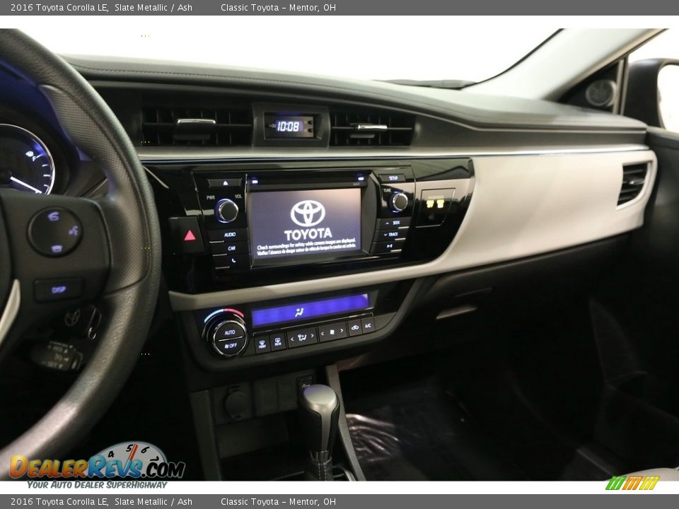 2016 Toyota Corolla LE Slate Metallic / Ash Photo #9