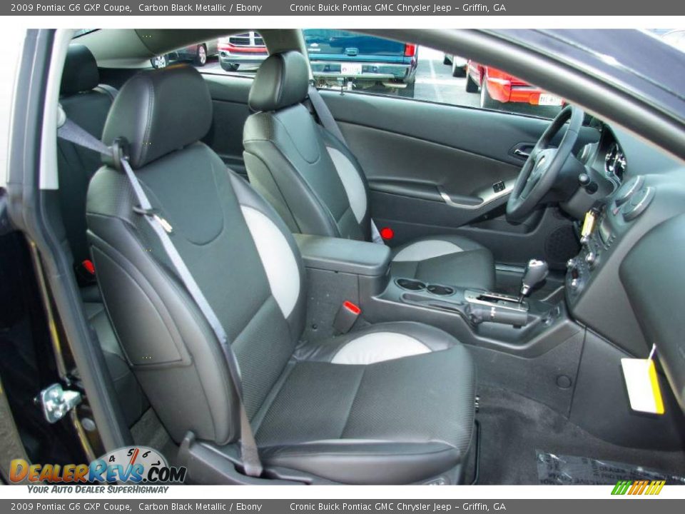 2009 Pontiac G6 GXP Coupe Carbon Black Metallic / Ebony Photo #13