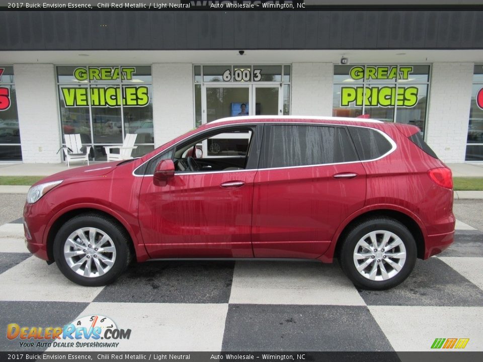 2017 Buick Envision Essence Chili Red Metallic / Light Neutral Photo #1