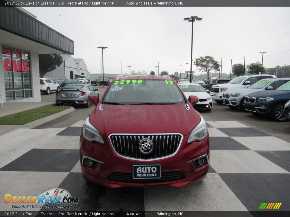 2017 Buick Envision Essence Chili Red Metallic / Light Neutral Photo #2