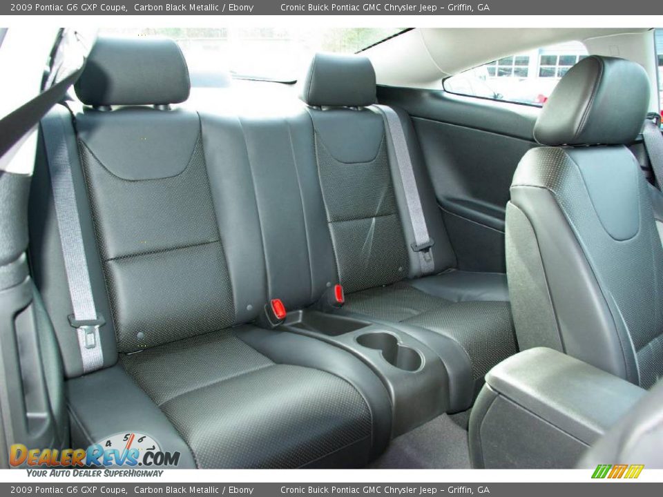 2009 Pontiac G6 GXP Coupe Carbon Black Metallic / Ebony Photo #14