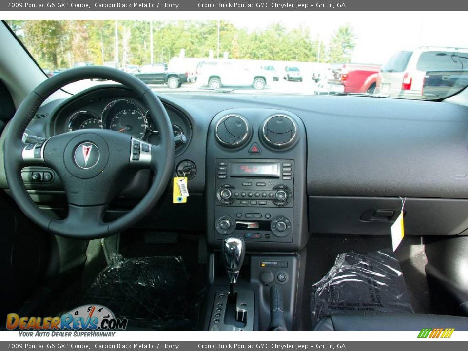 2009 Pontiac G6 GXP Coupe Carbon Black Metallic / Ebony Photo #15