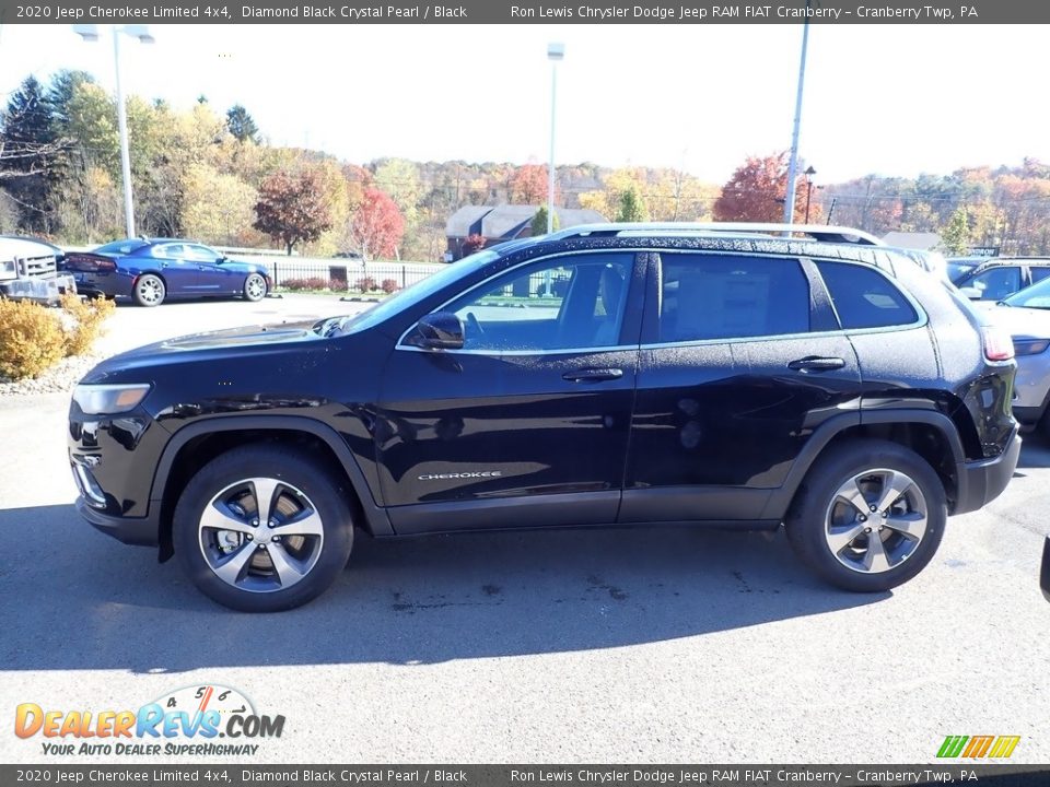 2020 Jeep Cherokee Limited 4x4 Diamond Black Crystal Pearl / Black Photo #2