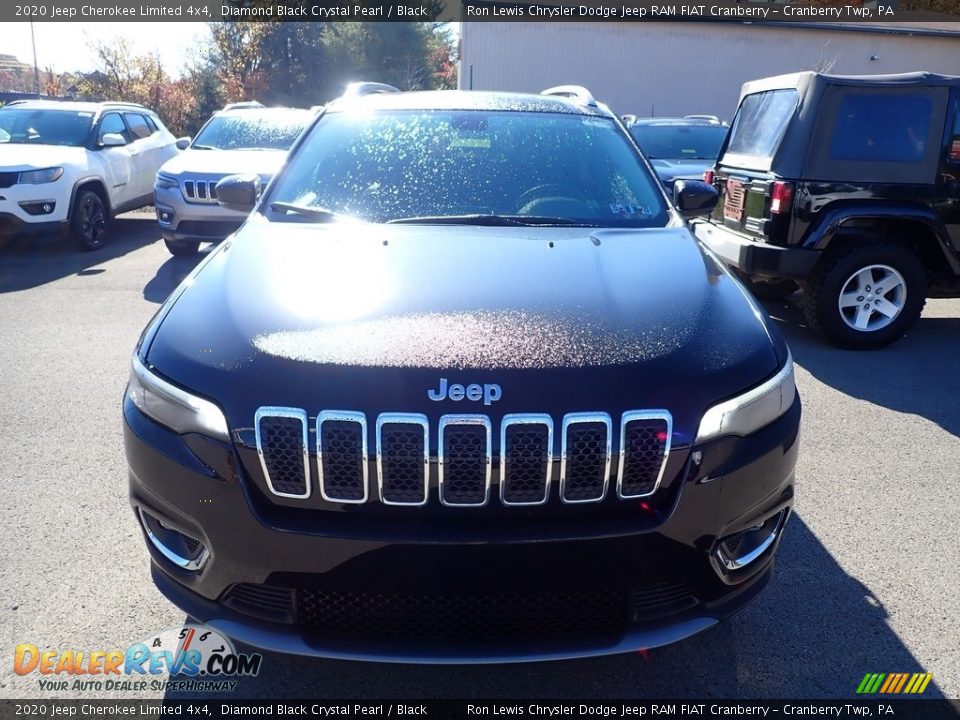 2020 Jeep Cherokee Limited 4x4 Diamond Black Crystal Pearl / Black Photo #8