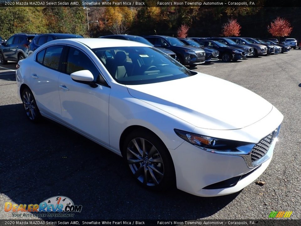 2020 Mazda MAZDA3 Select Sedan AWD Snowflake White Pearl Mica / Black Photo #3