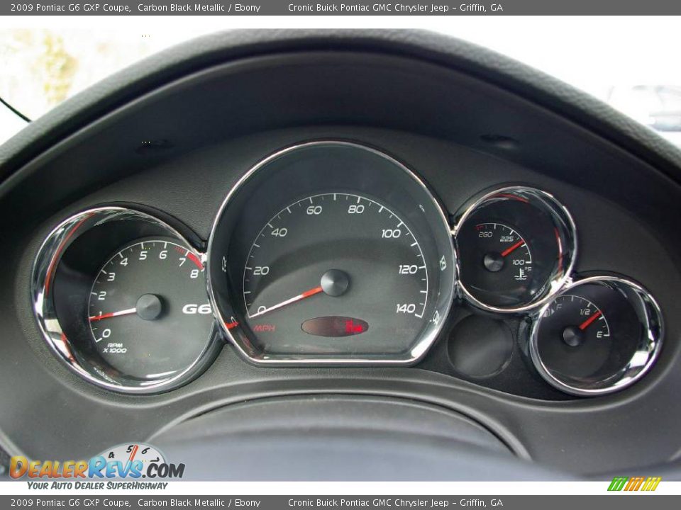 2009 Pontiac G6 GXP Coupe Carbon Black Metallic / Ebony Photo #17