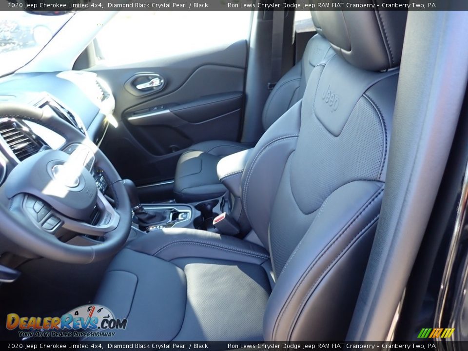 2020 Jeep Cherokee Limited 4x4 Diamond Black Crystal Pearl / Black Photo #13