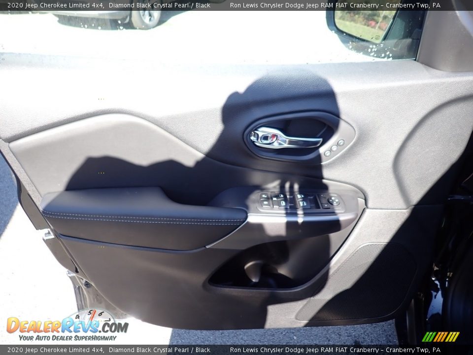 2020 Jeep Cherokee Limited 4x4 Diamond Black Crystal Pearl / Black Photo #14