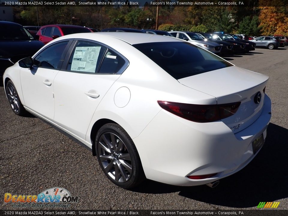 2020 Mazda MAZDA3 Select Sedan AWD Snowflake White Pearl Mica / Black Photo #6