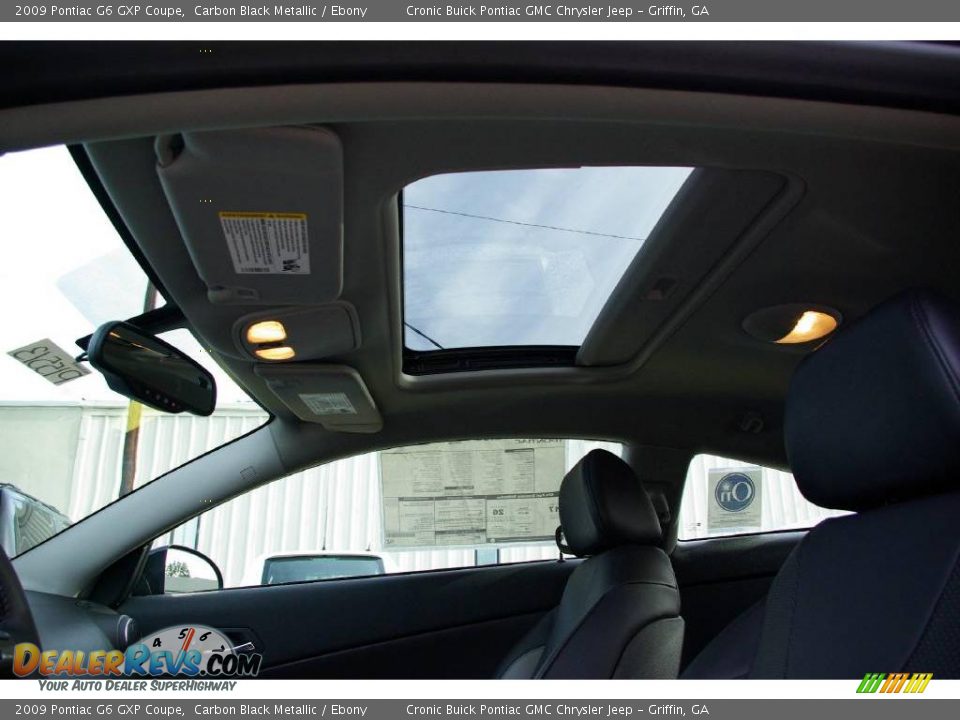 2009 Pontiac G6 GXP Coupe Carbon Black Metallic / Ebony Photo #21