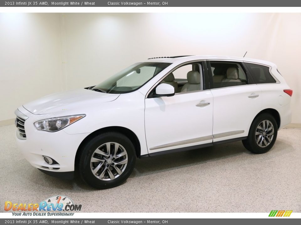 2013 Infiniti JX 35 AWD Moonlight White / Wheat Photo #3