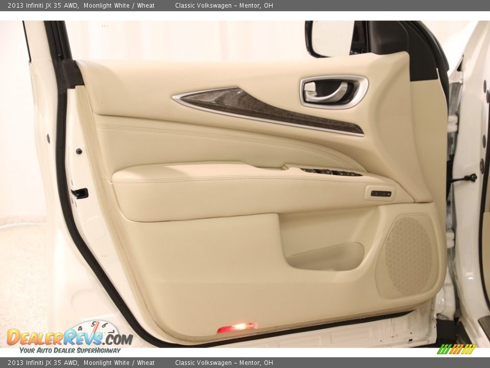 2013 Infiniti JX 35 AWD Moonlight White / Wheat Photo #4