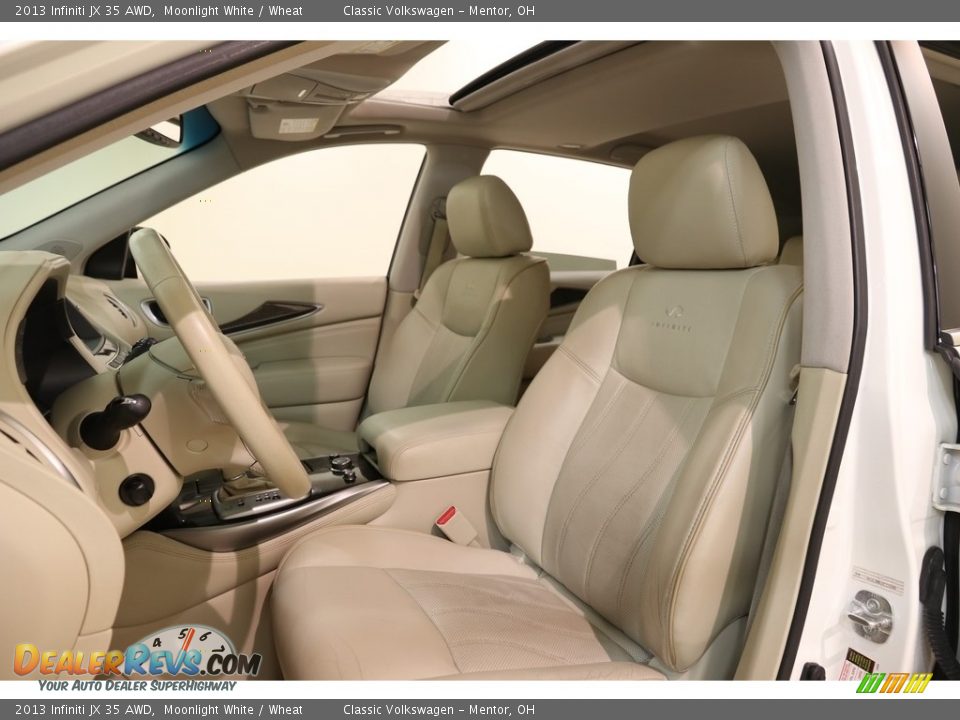 2013 Infiniti JX 35 AWD Moonlight White / Wheat Photo #5