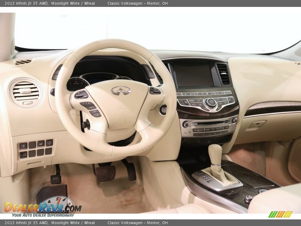 2013 Infiniti JX 35 AWD Moonlight White / Wheat Photo #6
