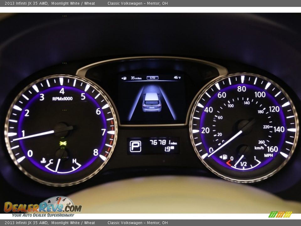 2013 Infiniti JX 35 AWD Moonlight White / Wheat Photo #8