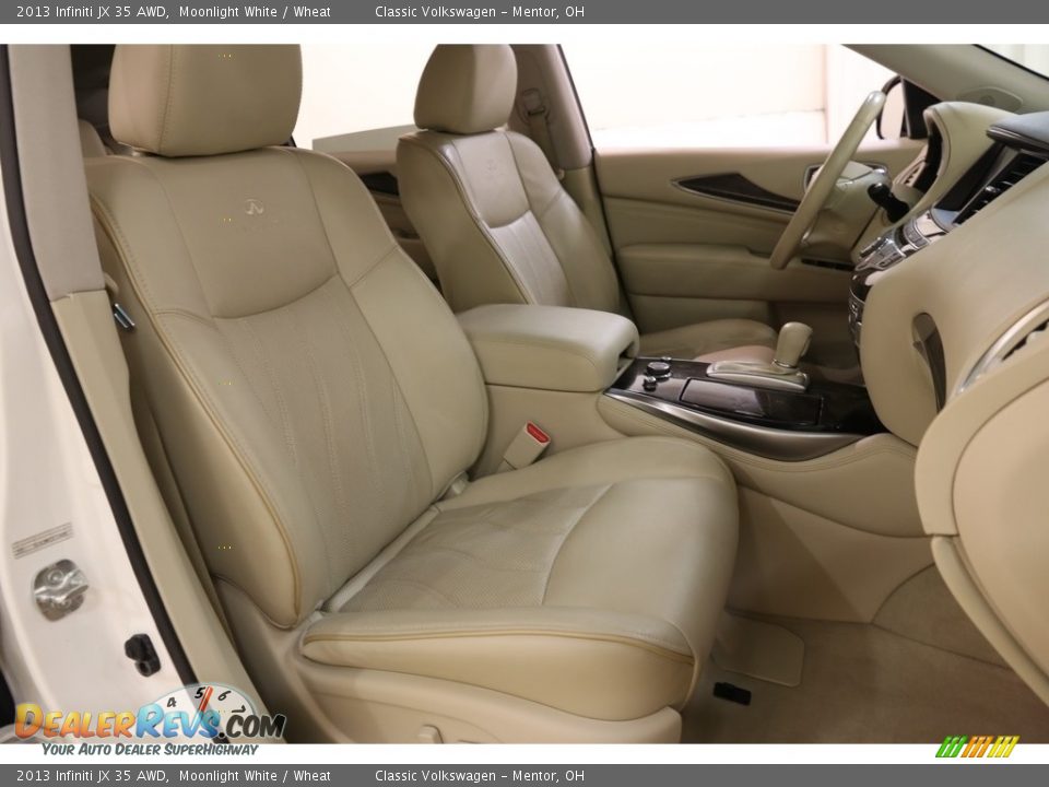 2013 Infiniti JX 35 AWD Moonlight White / Wheat Photo #18