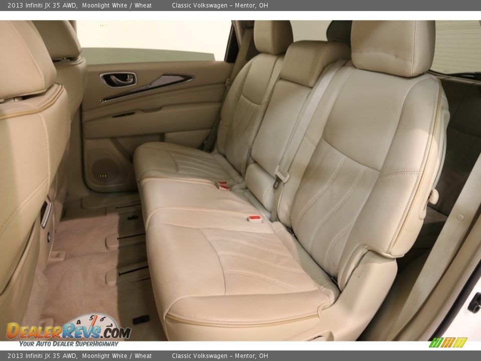 2013 Infiniti JX 35 AWD Moonlight White / Wheat Photo #20